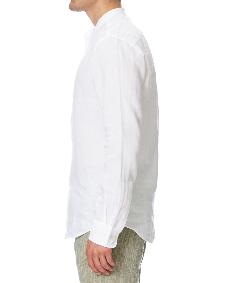 Herr | Skjortor | Morris | Nicolas Band Collar Shirt White