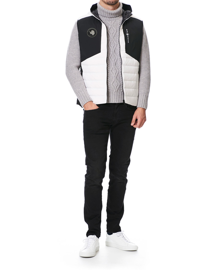 Herr | Jackor | Sail Racing | Antartica Hybrid Hooded Vest White