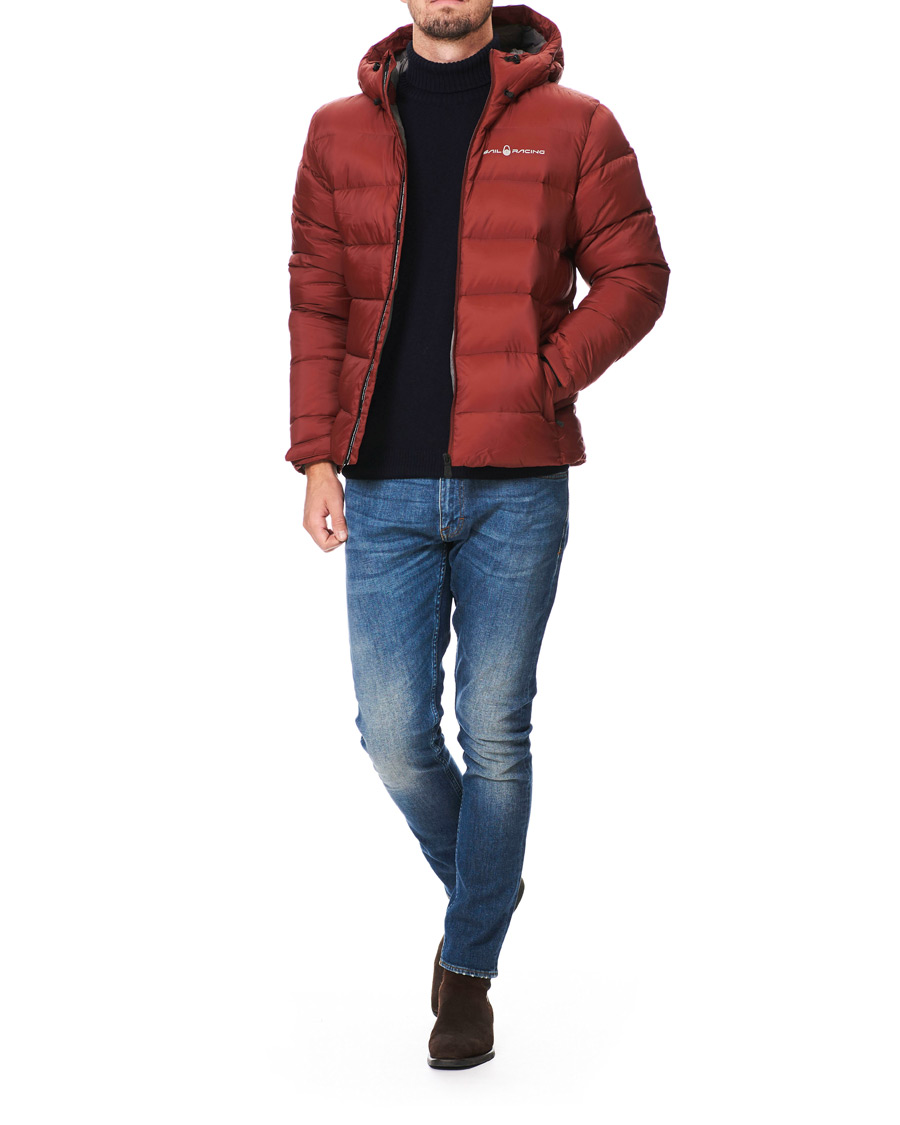 Herr | Jackor | Sail Racing | Gravity Down Hooded Jacket Fired Brick