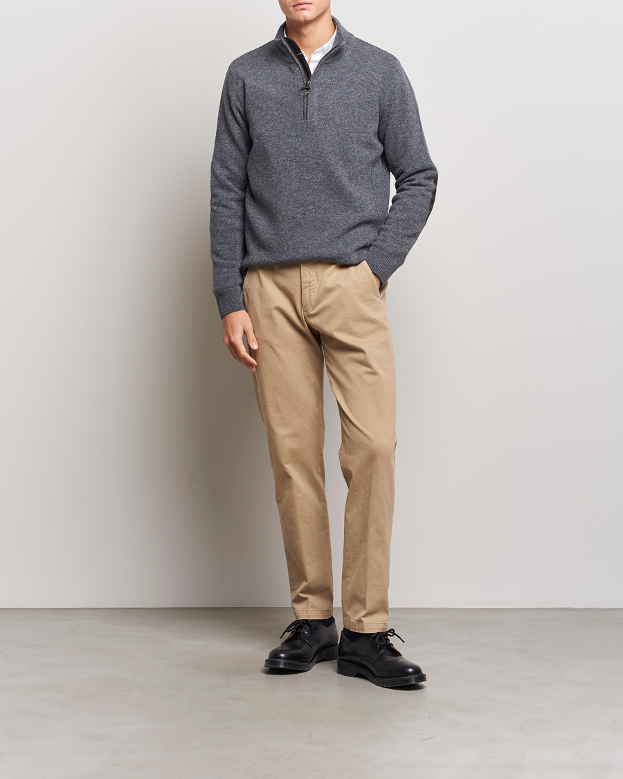 Herr | Tröjor | Barbour Lifestyle | Holden Half Zip Mid Grey Marl