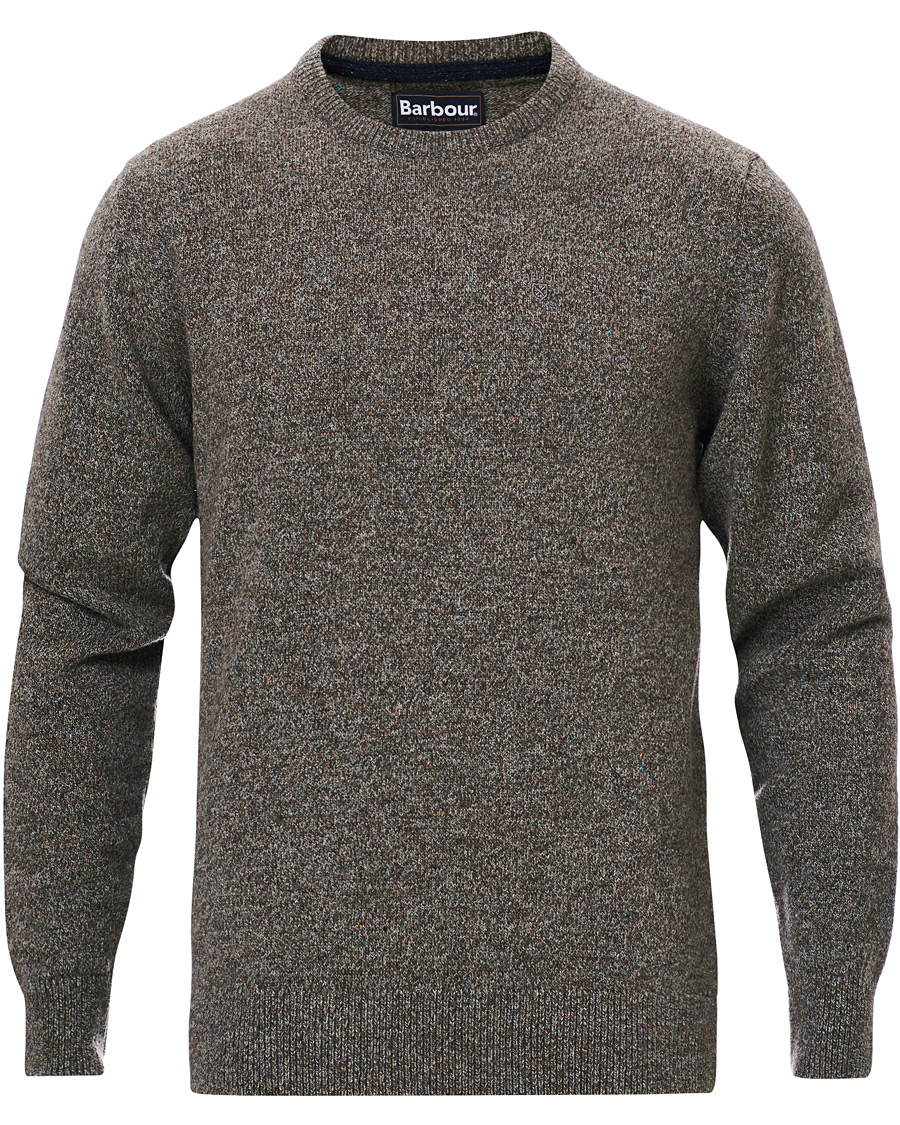 Herr | Tröjor | Barbour Lifestyle | Tisbury Wool Crew Neck Fog