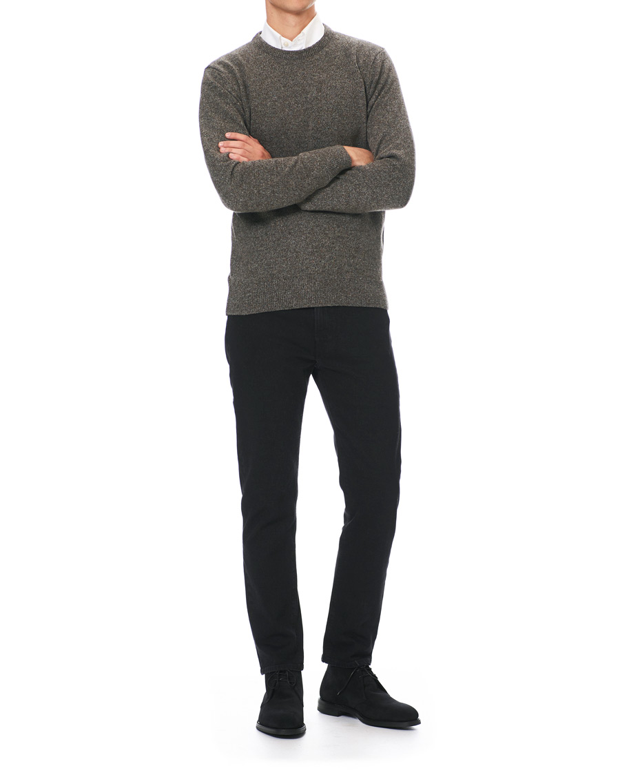 Herr | Tröjor | Barbour Lifestyle | Tisbury Wool Crew Neck Fog