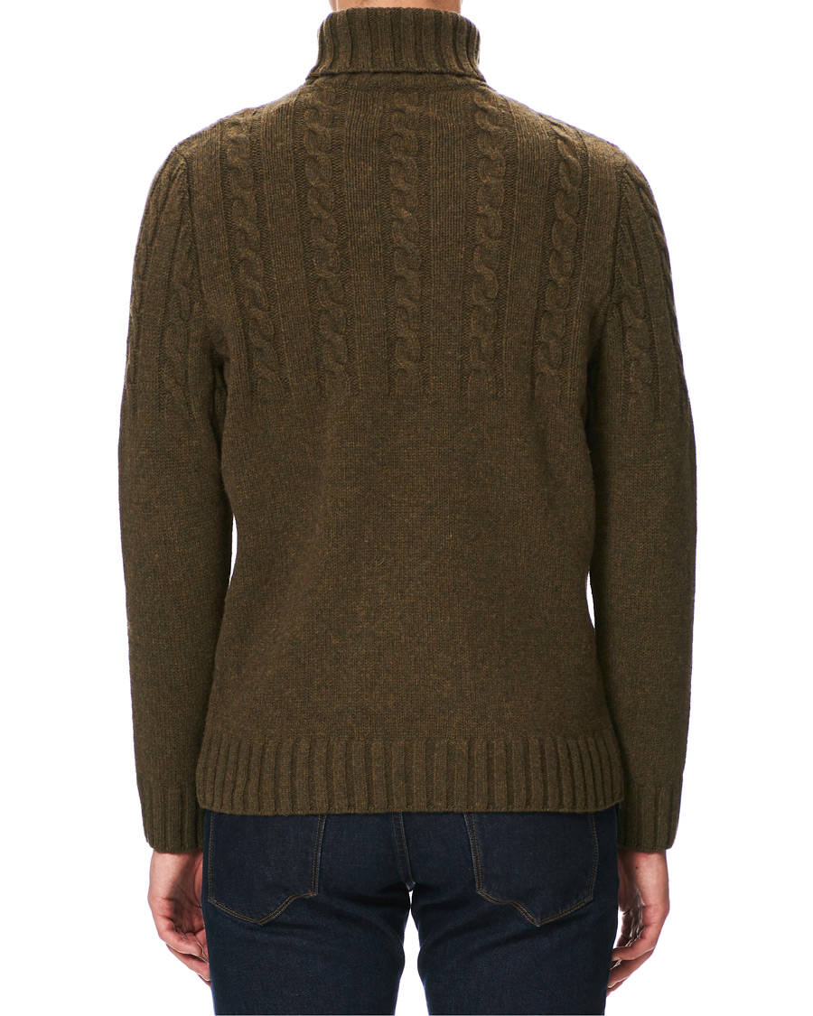 Herr | Tröjor | Barbour Lifestyle | Duffle Cable Rollneck Willow Green