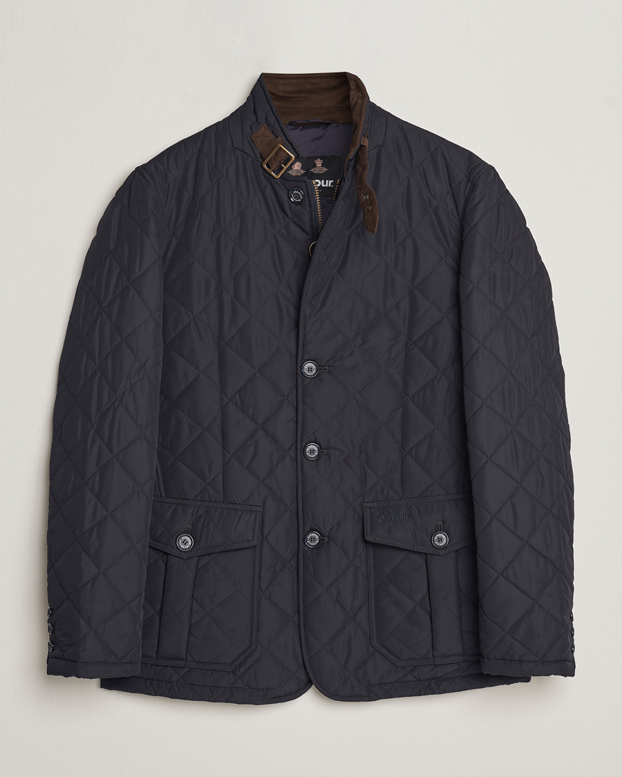 Barbour Lifestyle Quilted Lutz Jacket Navy Herr Care of Carl