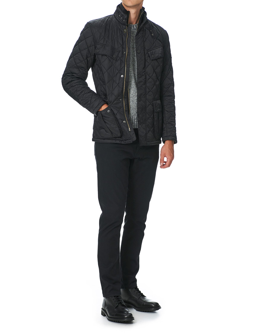 Herr | Jackor | Barbour International | Windshield Quilt Jacket Black