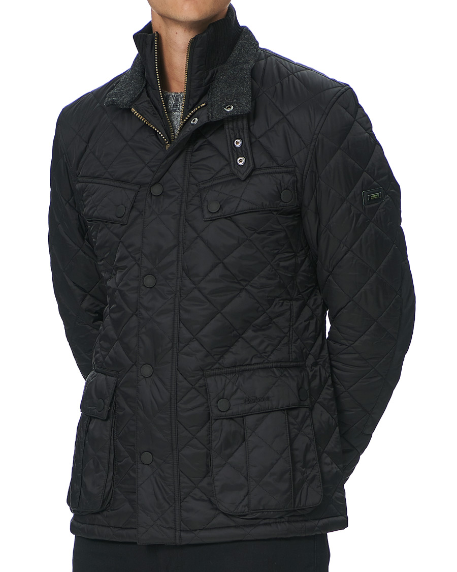 Herr | Jackor | Barbour International | Windshield Quilt Jacket Black