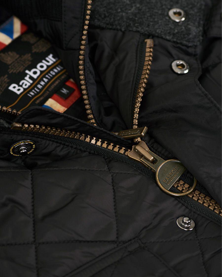 Herr | Jackor | Barbour International | Windshield Quilt Jacket Black