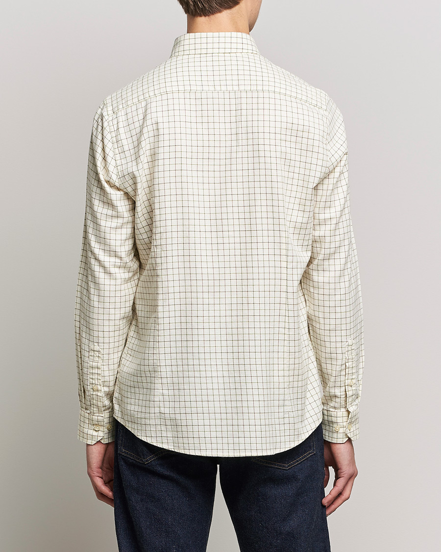 Herr | Skjortor | Barbour Lifestyle | Dillon Check Flannel Shirt White/Green