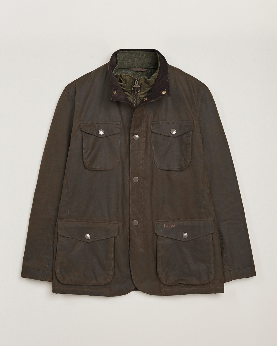 Herr | Jackor | Barbour Lifestyle | Ogston Waxed Jacket Olive