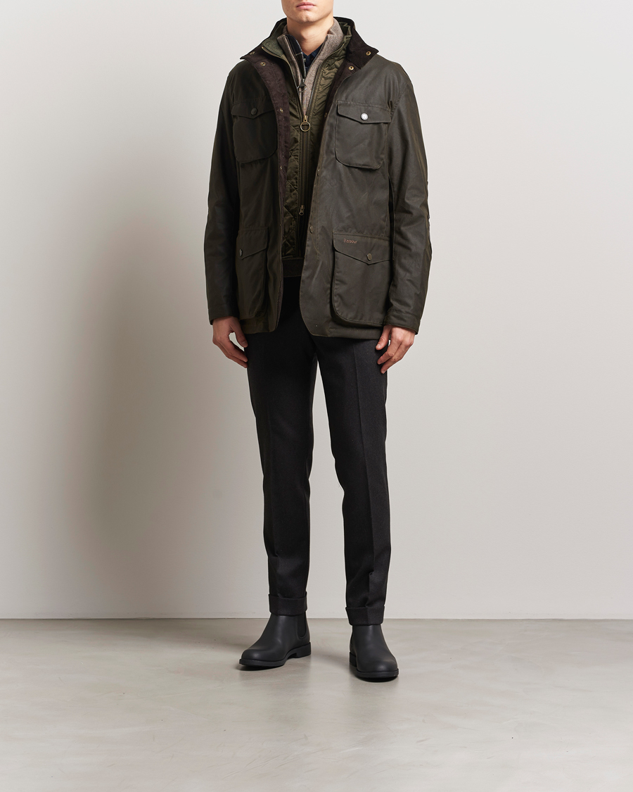 Herr | Jackor | Barbour Lifestyle | Ogston Waxed Jacket Olive