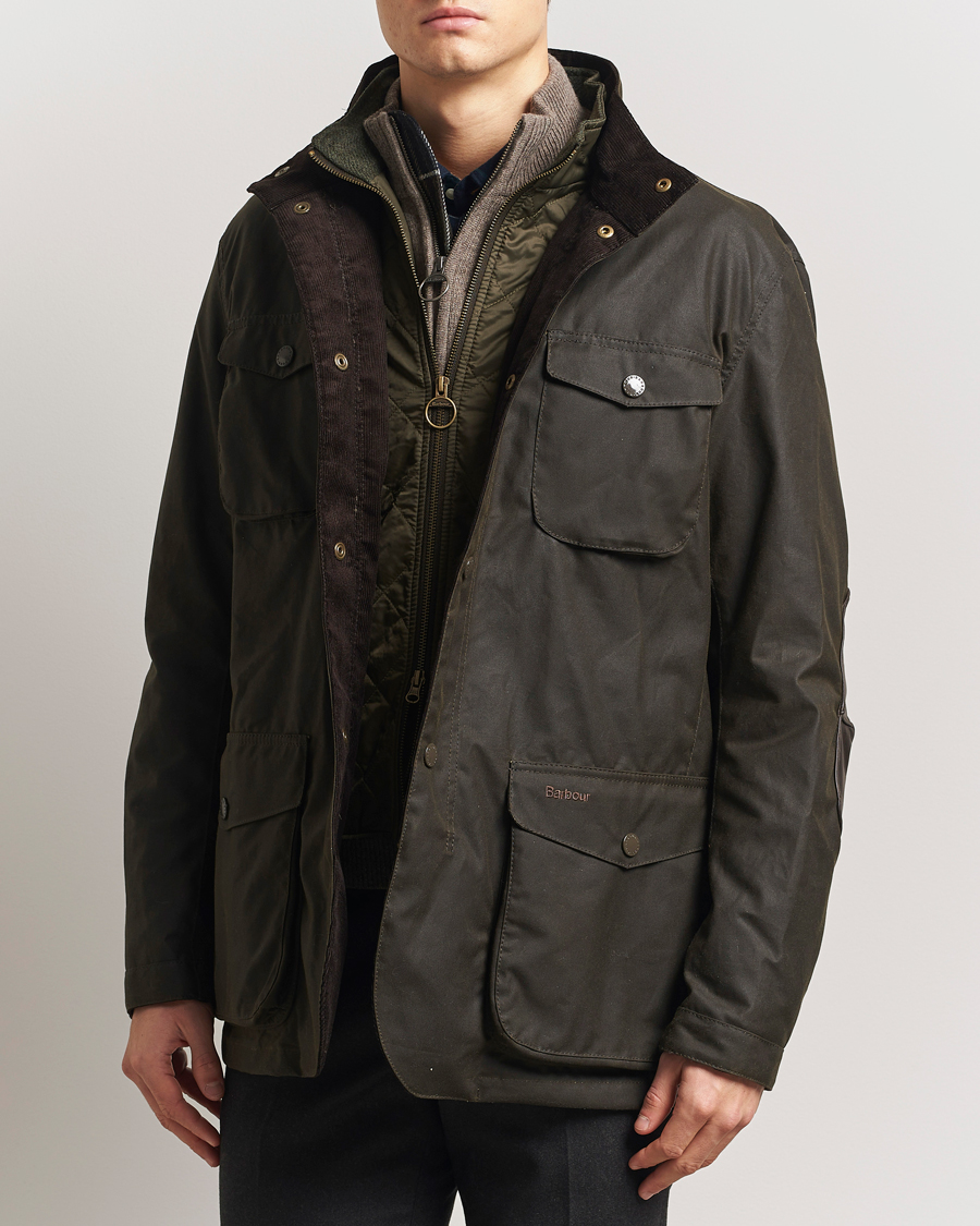 Herre | Voksede jakker | Barbour Lifestyle | Ogston Waxed Jacket Olive