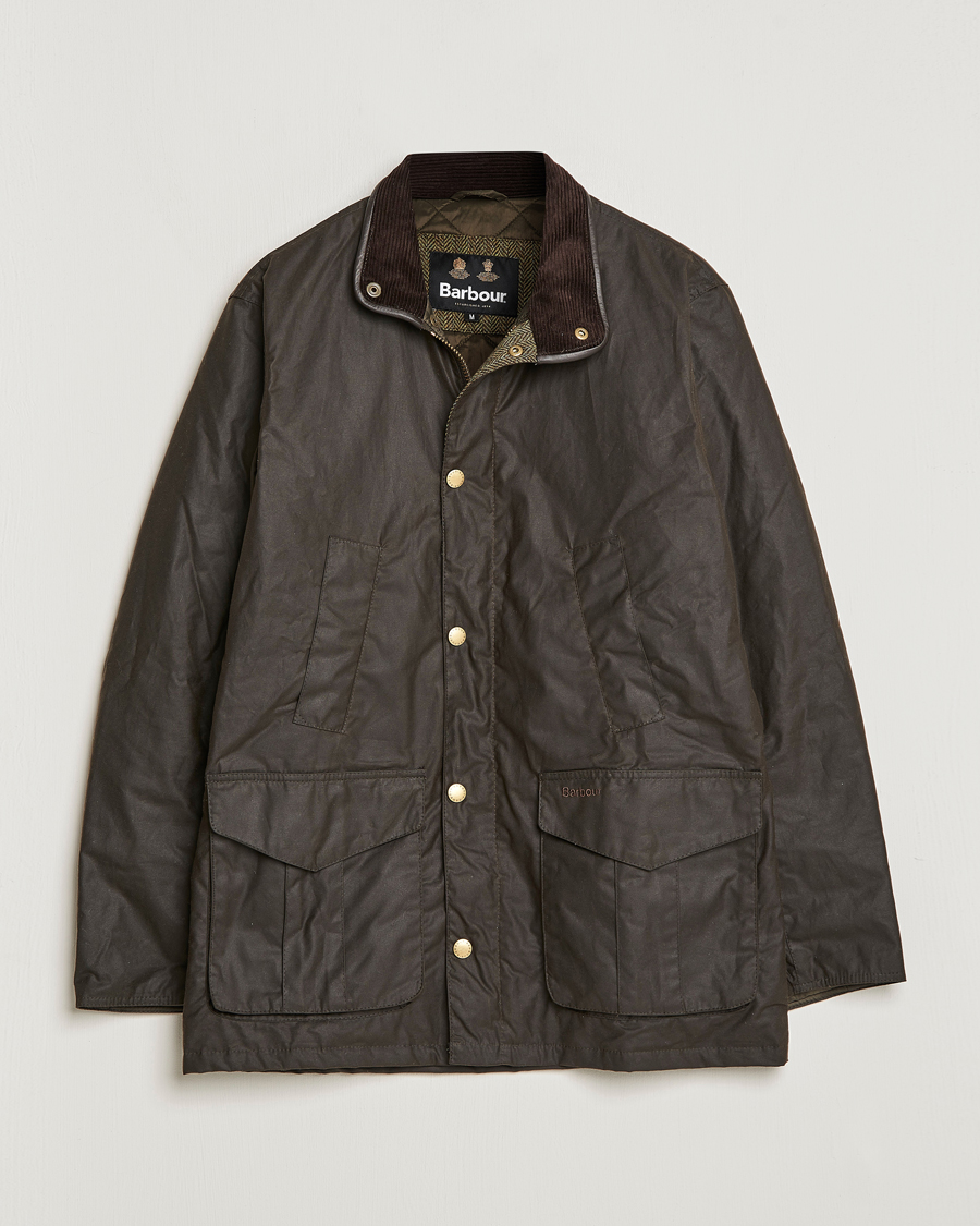 Herr | Jackor | Barbour Lifestyle | Hereford Wax Jacket Olive