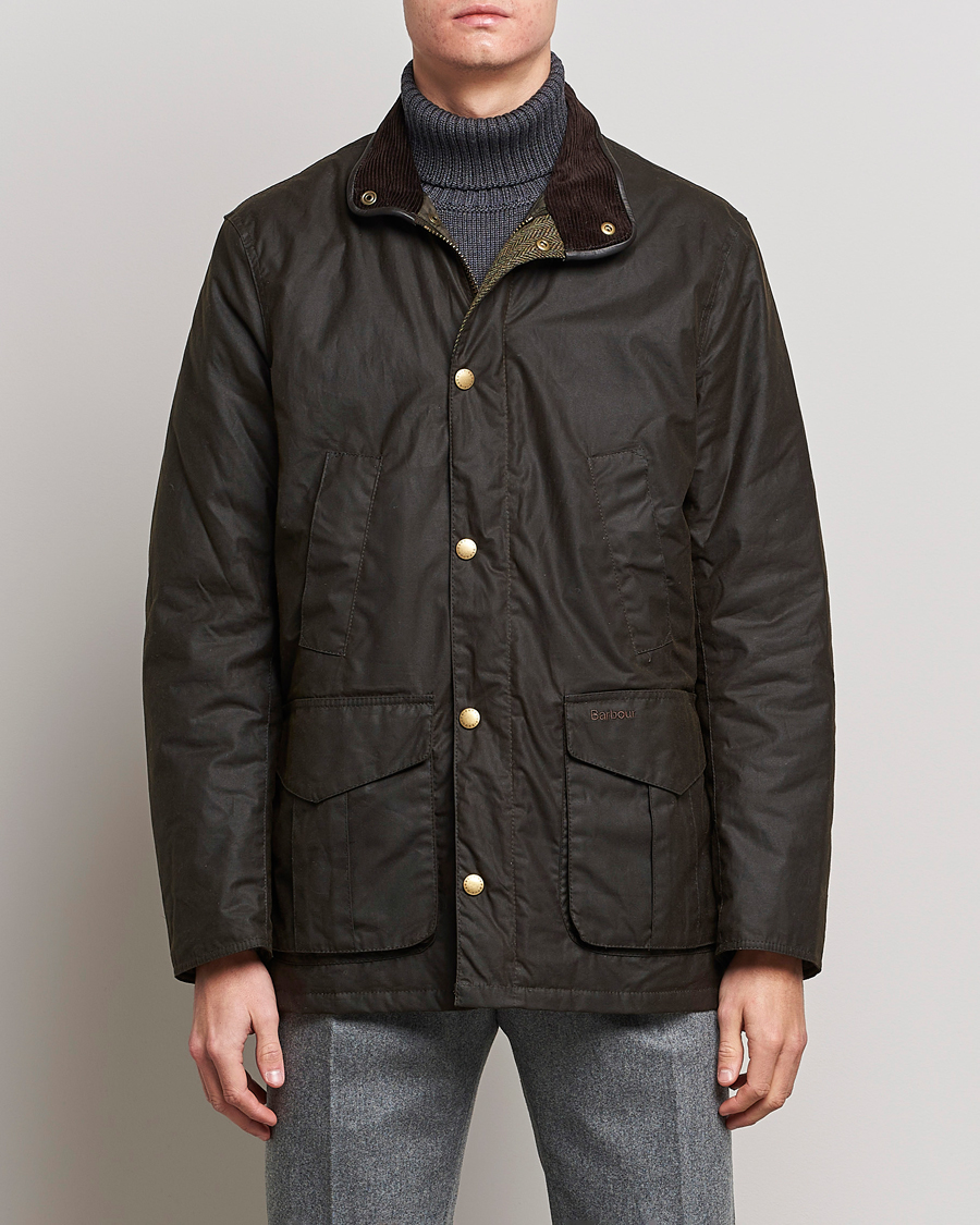 Herr |  | Barbour Lifestyle | Hereford Wax Jacket Olive
