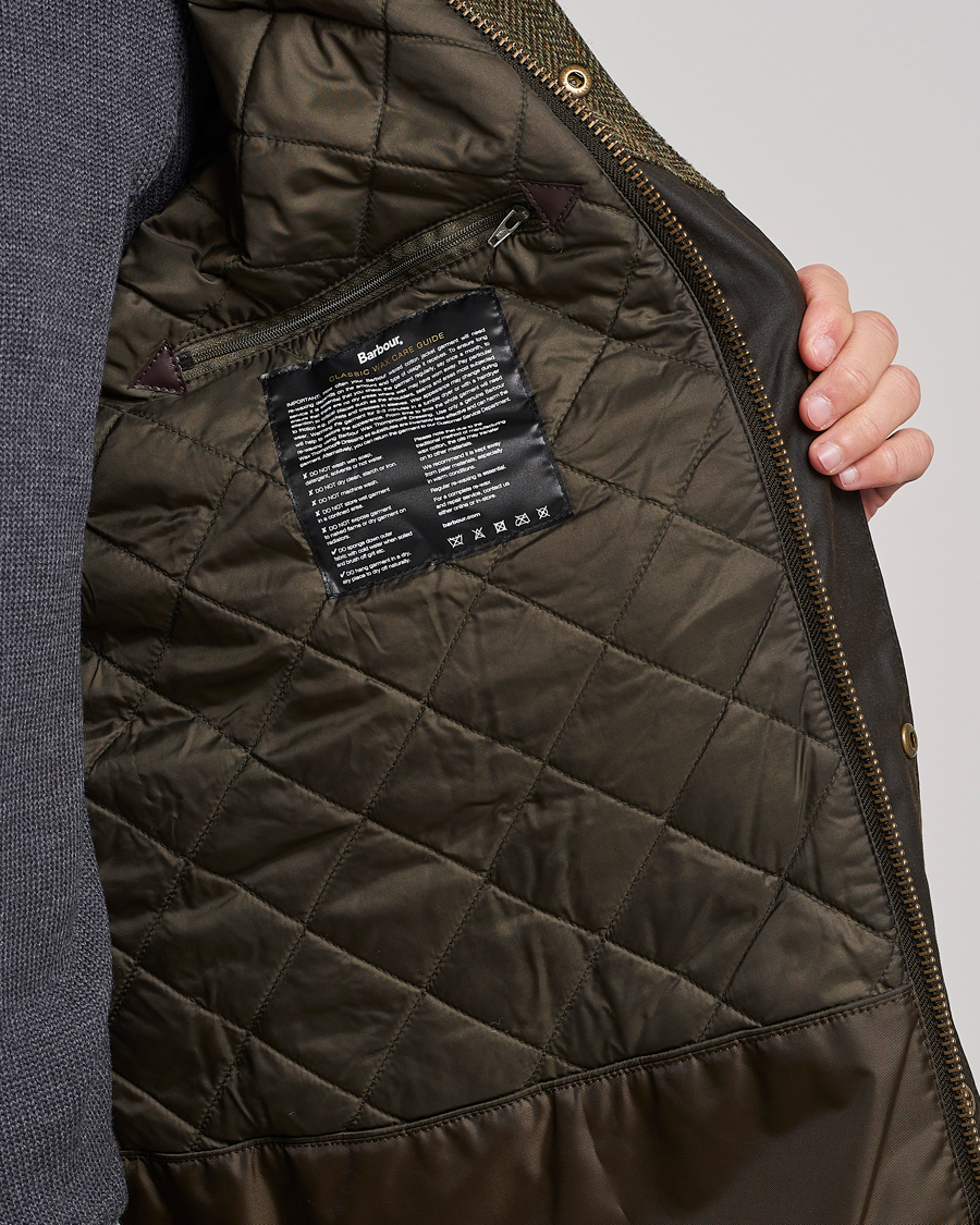 Herr | Jackor | Barbour Lifestyle | Hereford Wax Jacket Olive