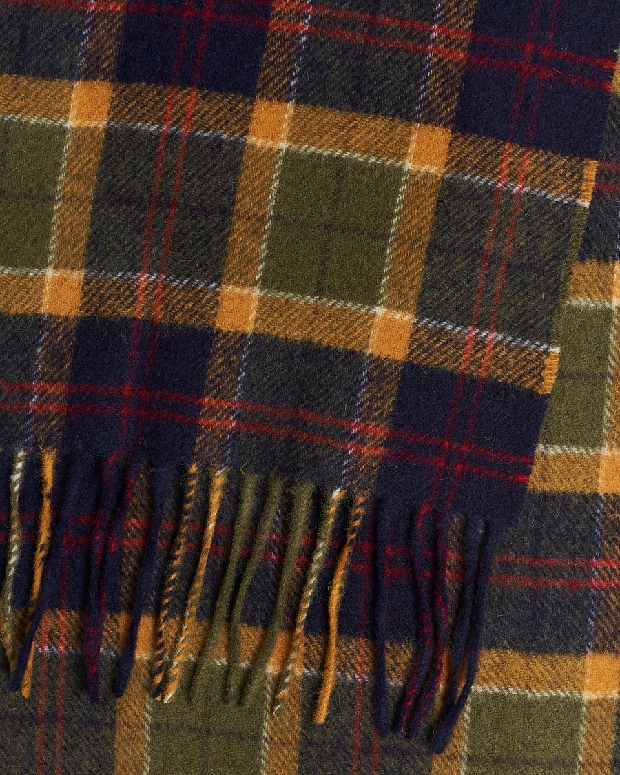 Herr | Barbour Lifestyle Tartan Lambswool Scarf Green/Navy/Red | Barbour Lifestyle | Tartan Lambswool Scarf Green/Navy/Red