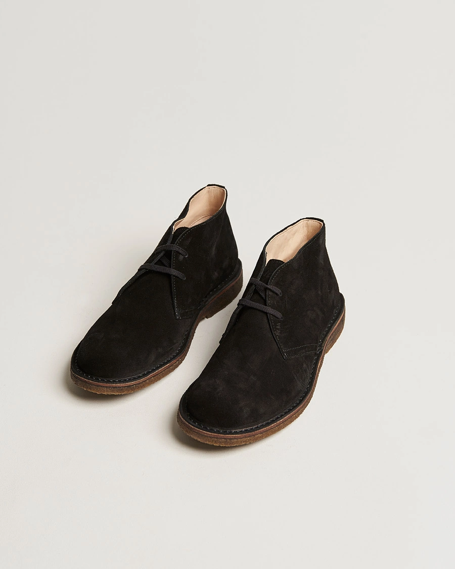 Herr | Mockaskor | Astorflex | Greenflex Desert Boot Black Suede