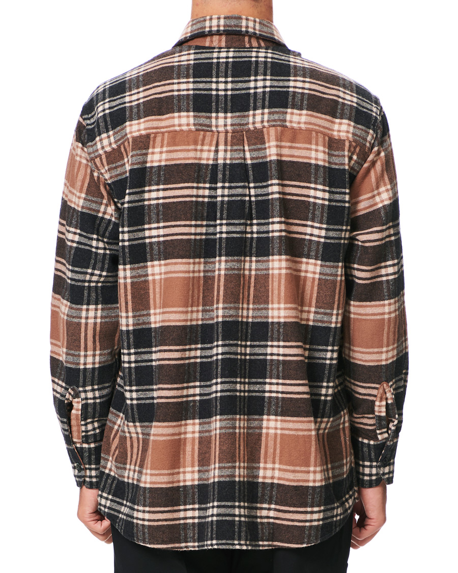 Herr | Skjortor | Our Legacy | Above Plaid Flannel Shirt Brown/Blue