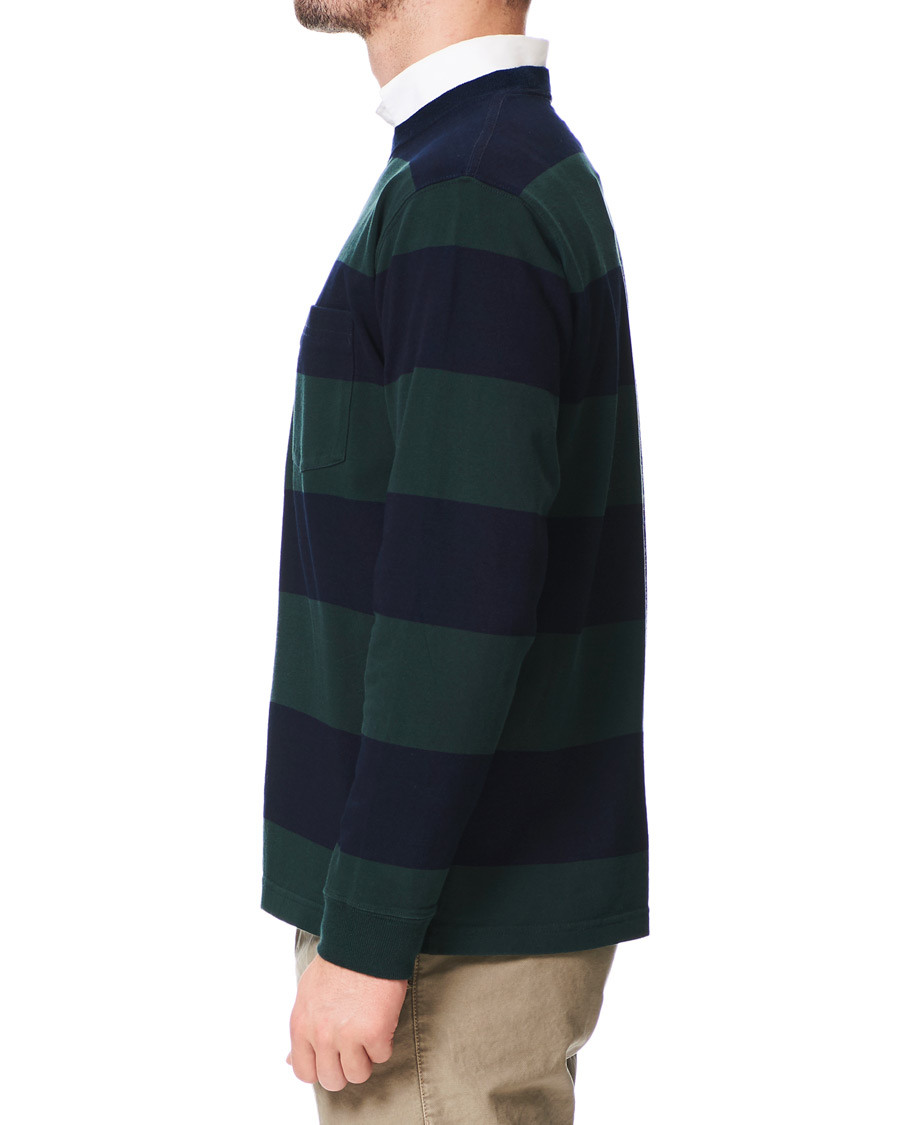 Herr | Tröjor | BEAMS PLUS | Pocket Gym Sweatshirt Navy/Green