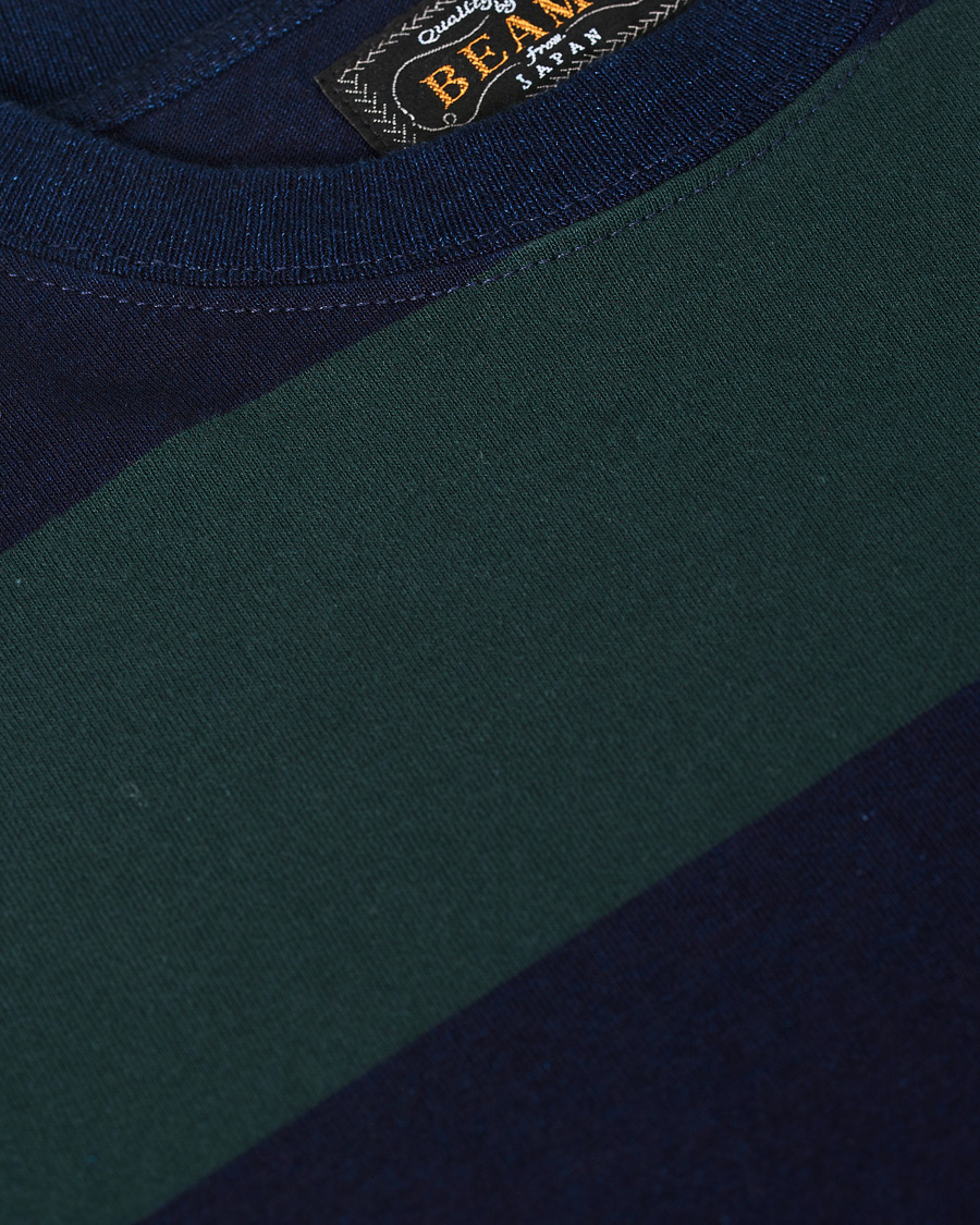 Herr | Tröjor | BEAMS PLUS | Pocket Gym Sweatshirt Navy/Green