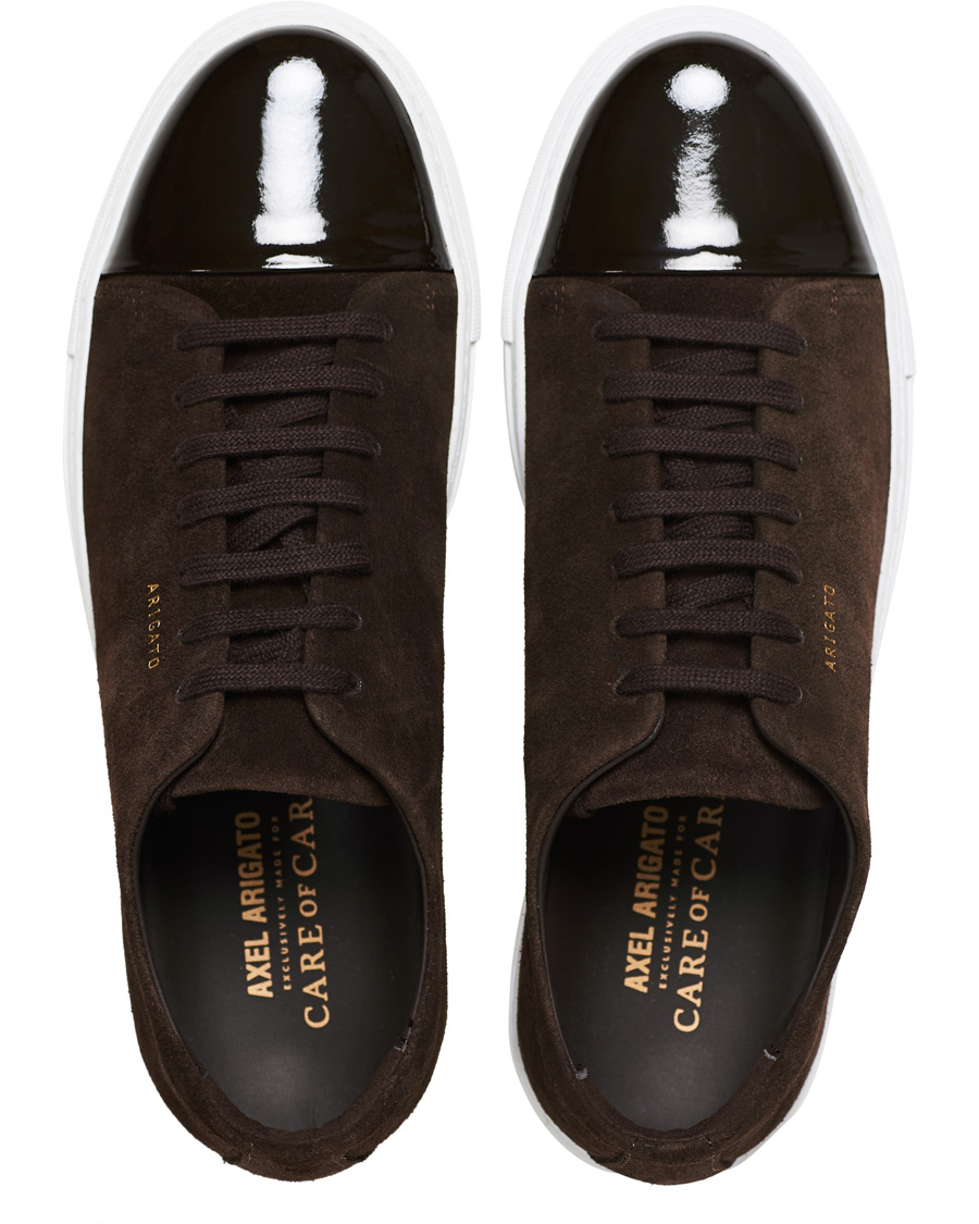 Herr | Axel Arigato High Shine Toe Cap Sneaker Brown Suede | Axel Arigato | High Shine Toe Cap Sneaker Brown Suede