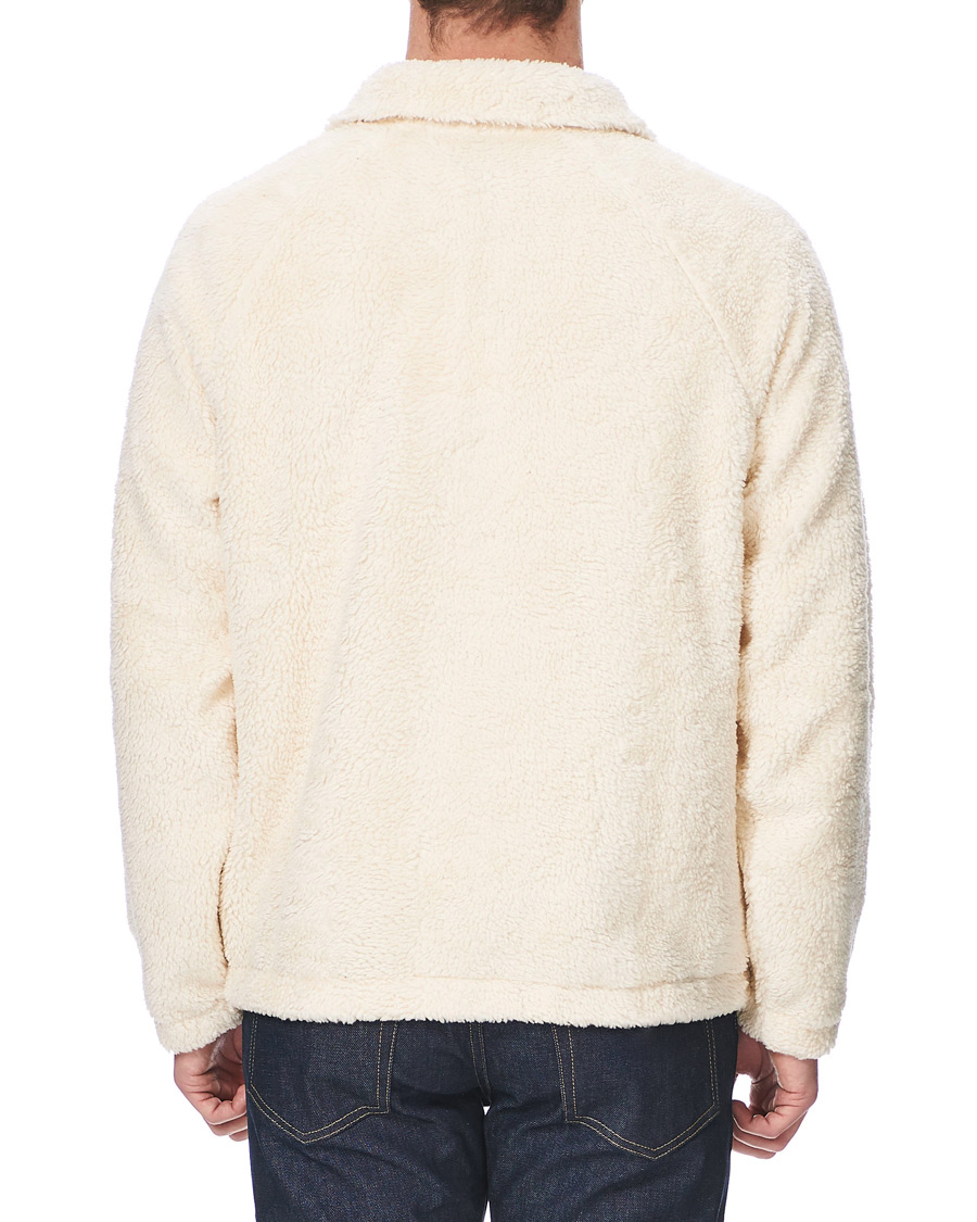 Herr | Tröjor | Helmut Lang | Shaggy Half Zip Fleece Winter White