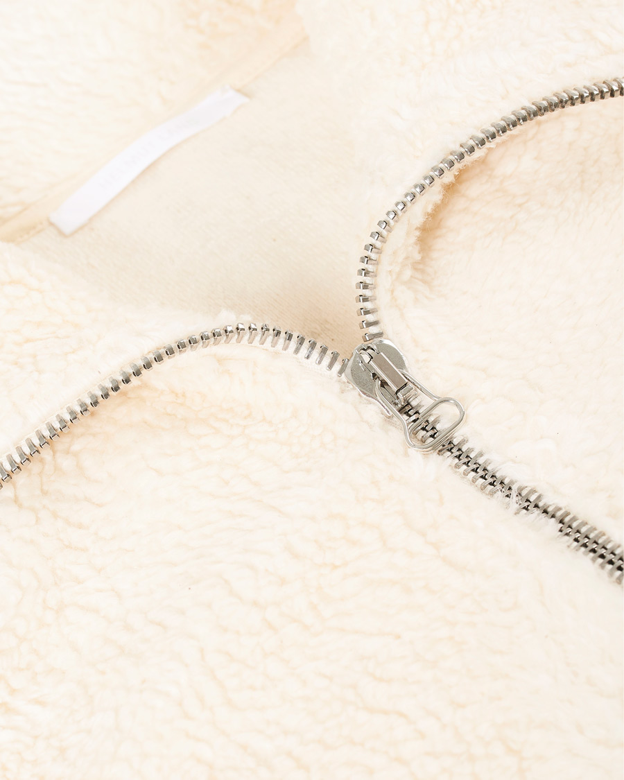 Herr | Tröjor | Helmut Lang | Shaggy Half Zip Fleece Winter White