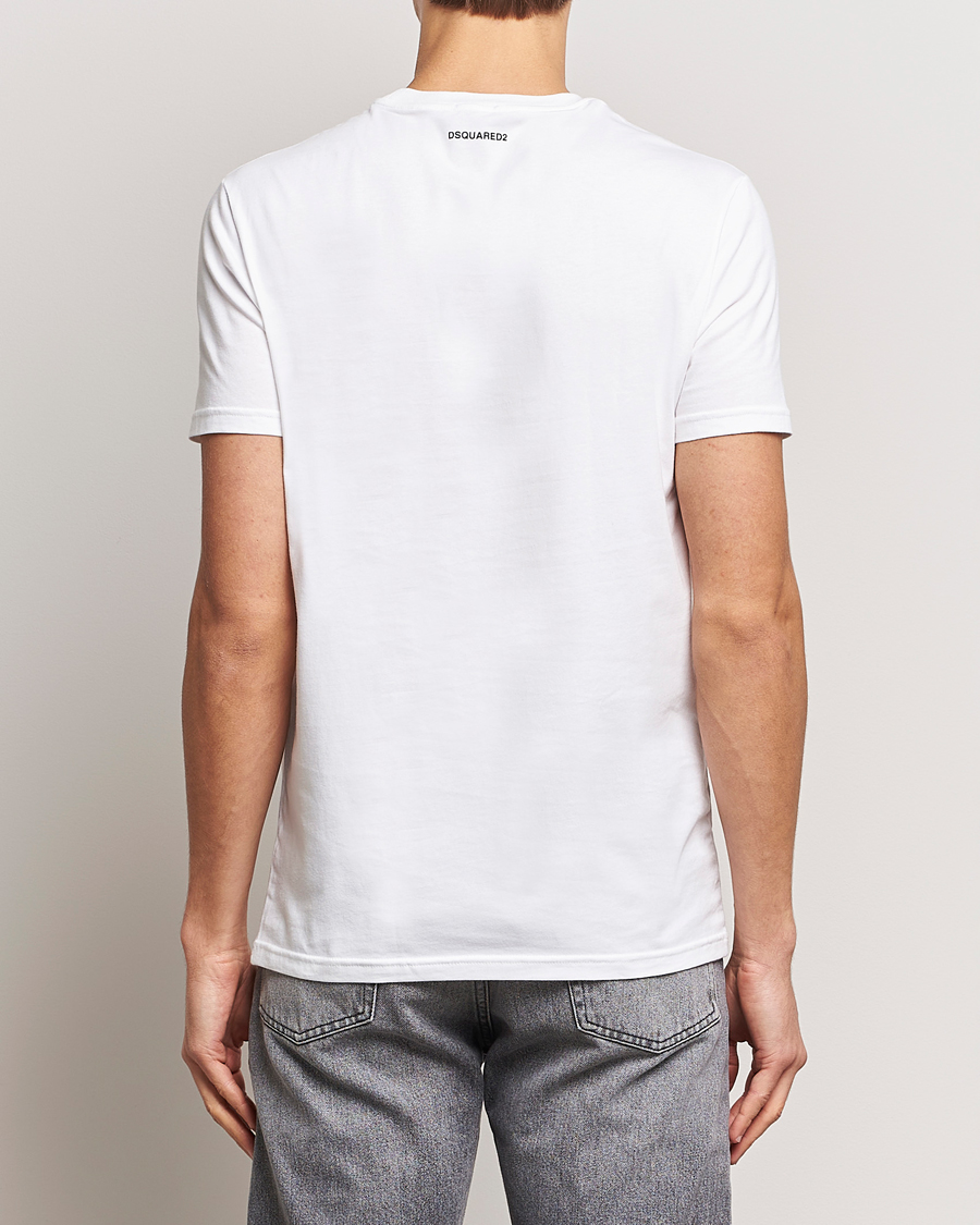 Herr | T-Shirts | Dsquared2 | 2-Pack Cotton Stretch Crew Neck Tee White