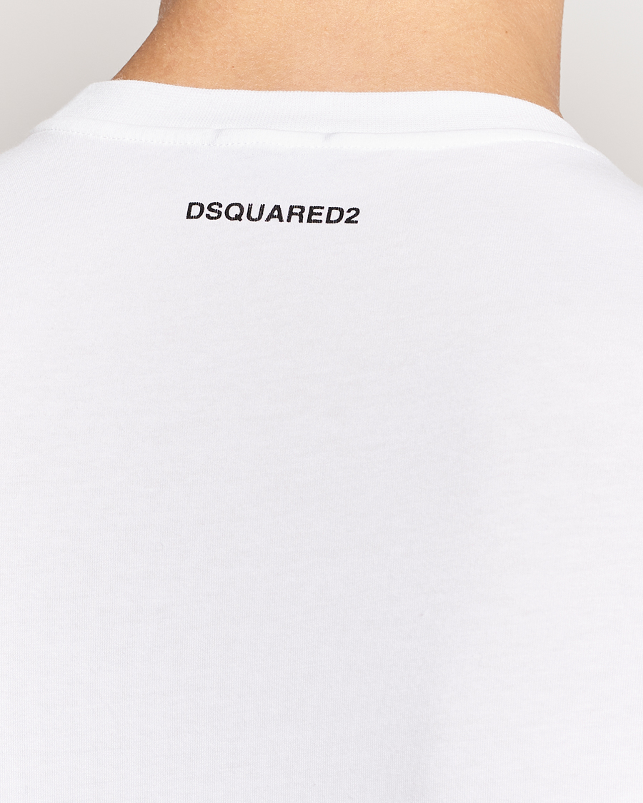 Herr | T-Shirts | Dsquared2 | 2-Pack Cotton Stretch Crew Neck Tee White