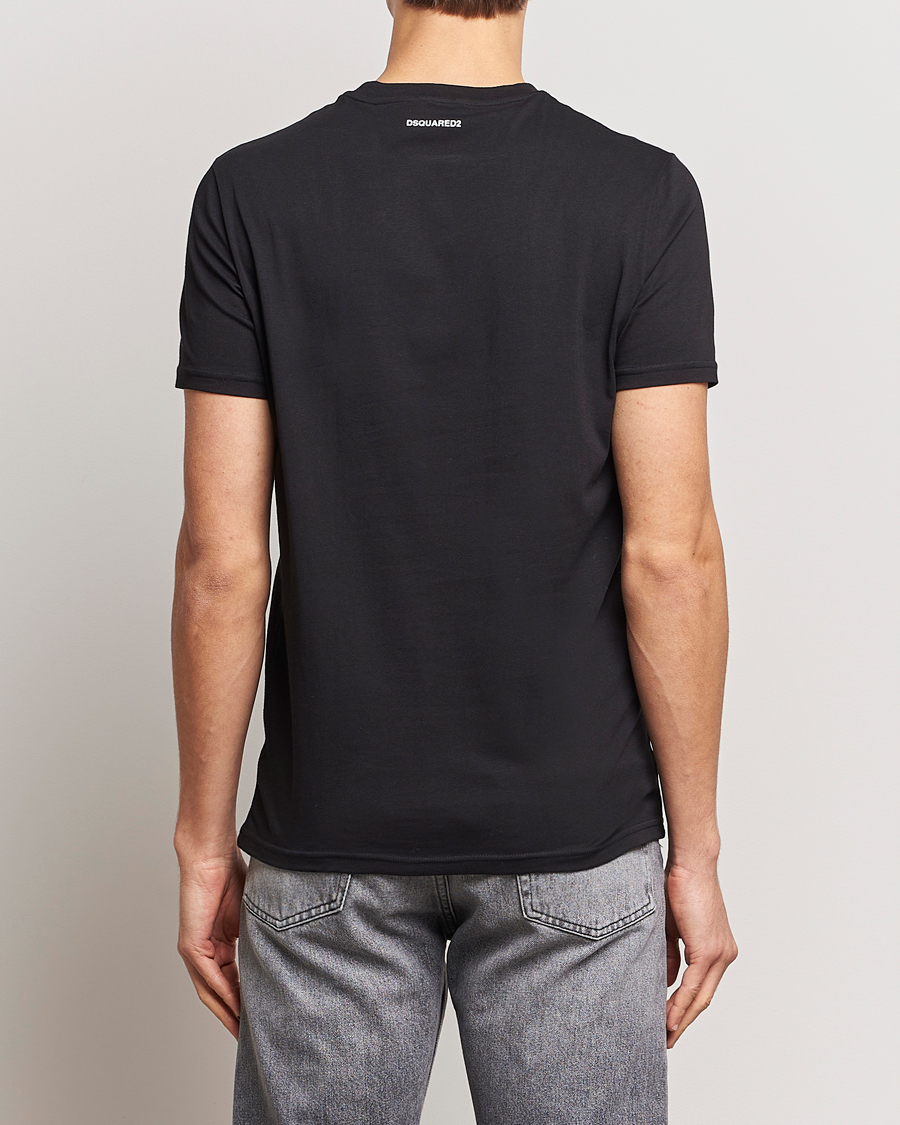 Herr | T-Shirts | Dsquared2 | 2-Pack Cotton Stretch Crew Neck Tee Black