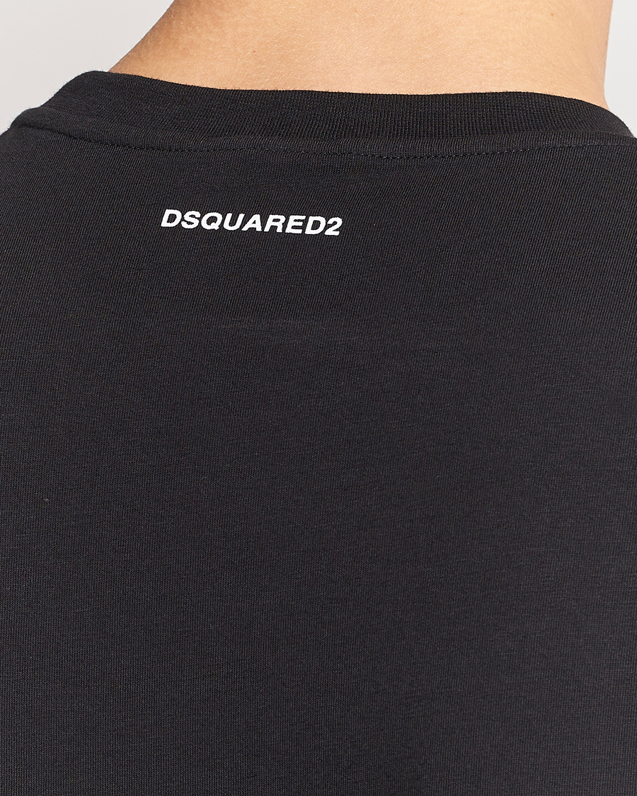 Herr | T-Shirts | Dsquared2 | 2-Pack Cotton Stretch Crew Neck Tee Black