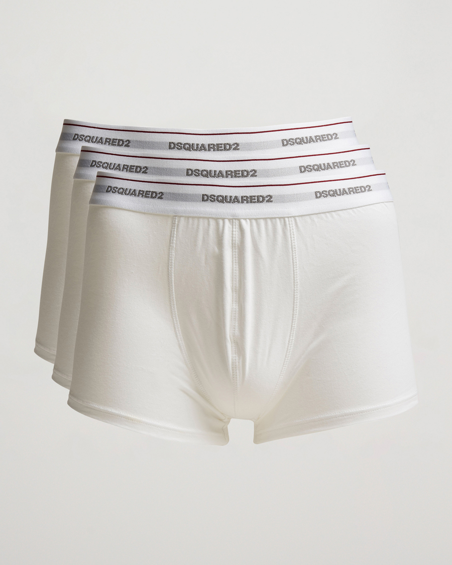 Herr |  | Dsquared2 | 3-Pack Cotton Stretch Trunk White