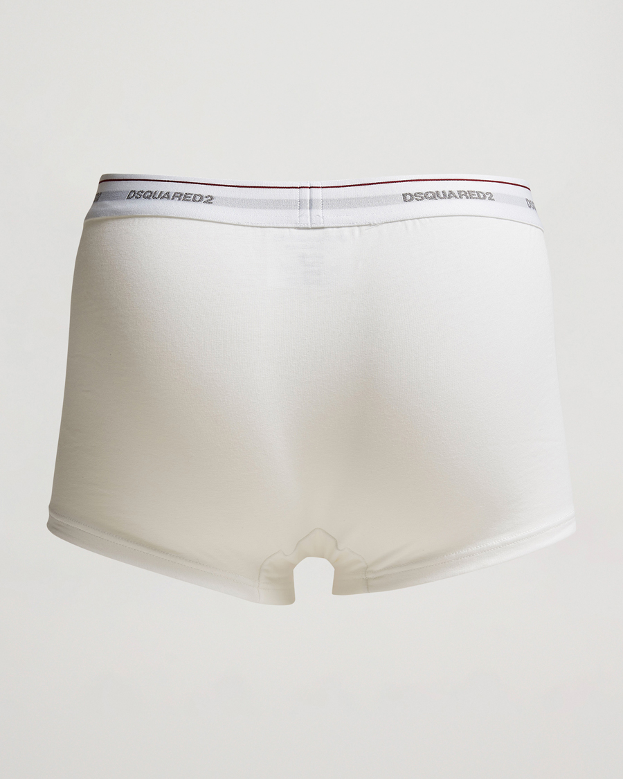 Herr | Kalsonger | Dsquared2 | 3-Pack Cotton Stretch Trunk White