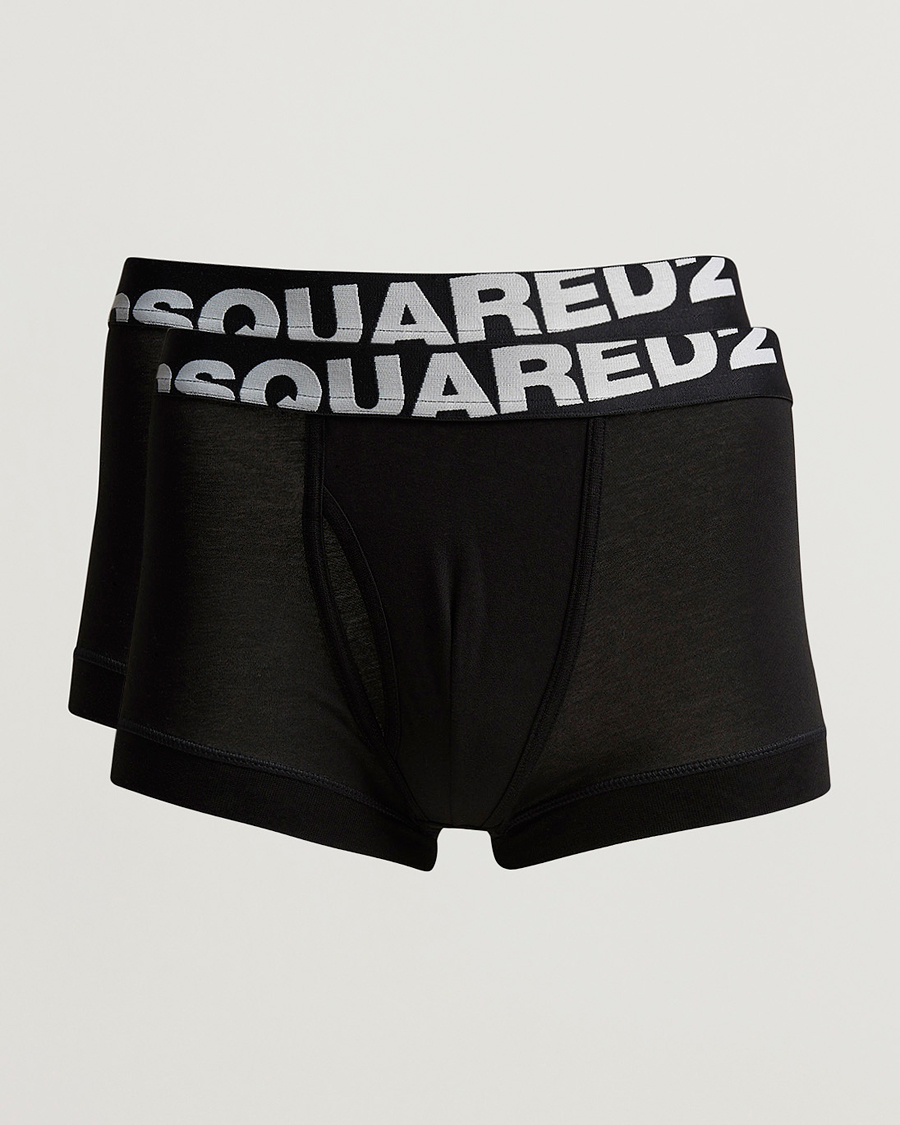 Herr | Underkläder | Dsquared2 | 2-Pack Cotton Stretch Trunk Black