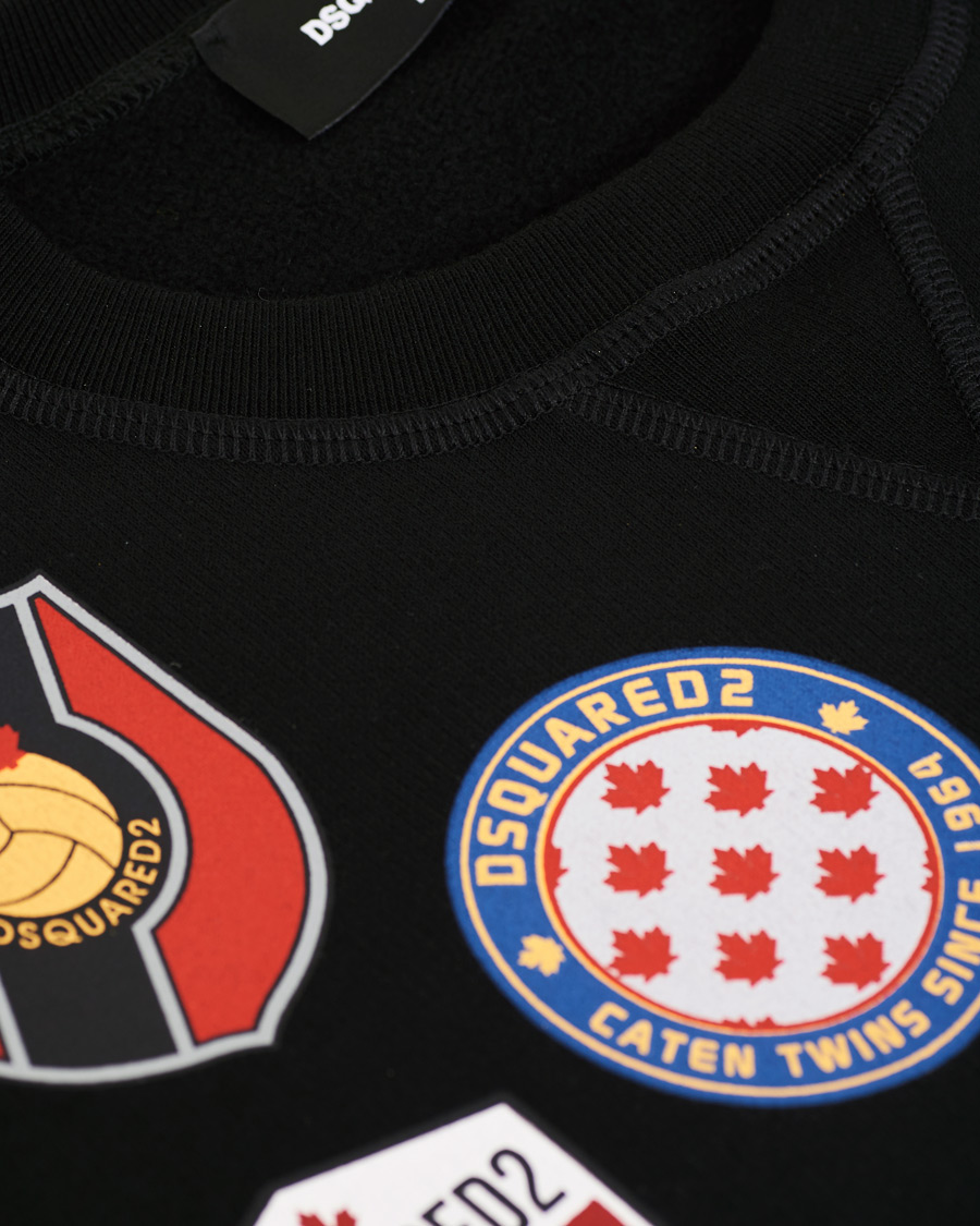 Herr | Tröjor | Dsquared2 | Cool Fit Patch Work Sweatshirt Black