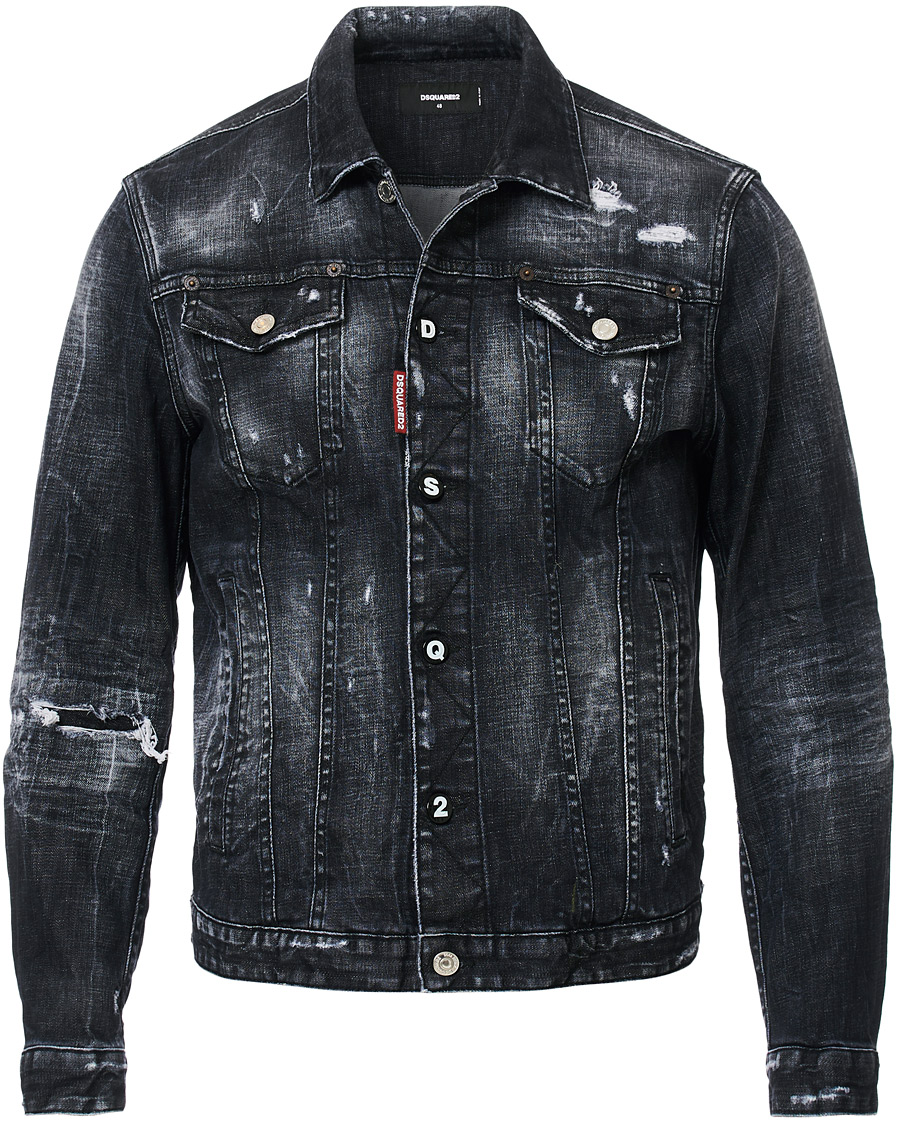 Herr | Jackor | Dsquared2 | Dan Dean Denim Jacket Washed Black