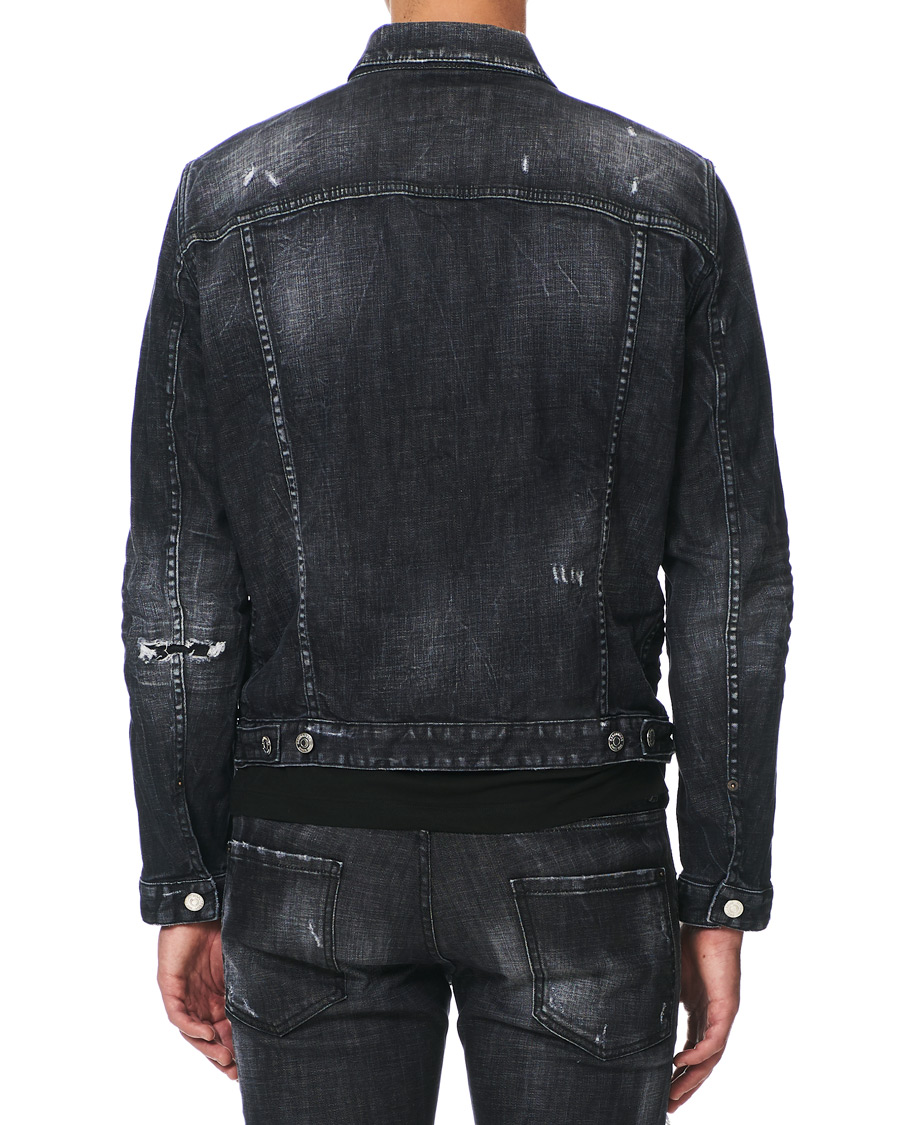 Herr | Jackor | Dsquared2 | Dan Dean Denim Jacket Washed Black