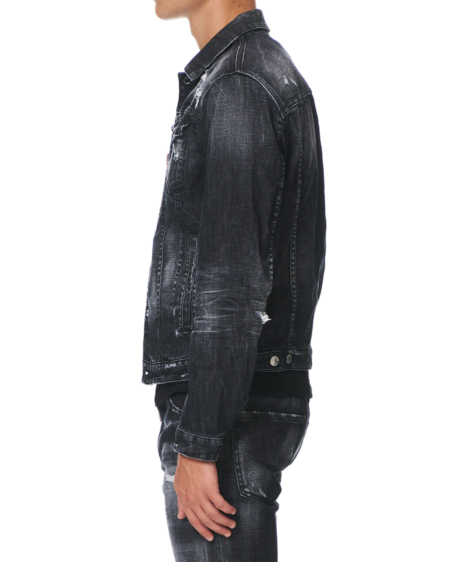 Herr | Jackor | Dsquared2 | Dan Dean Denim Jacket Washed Black