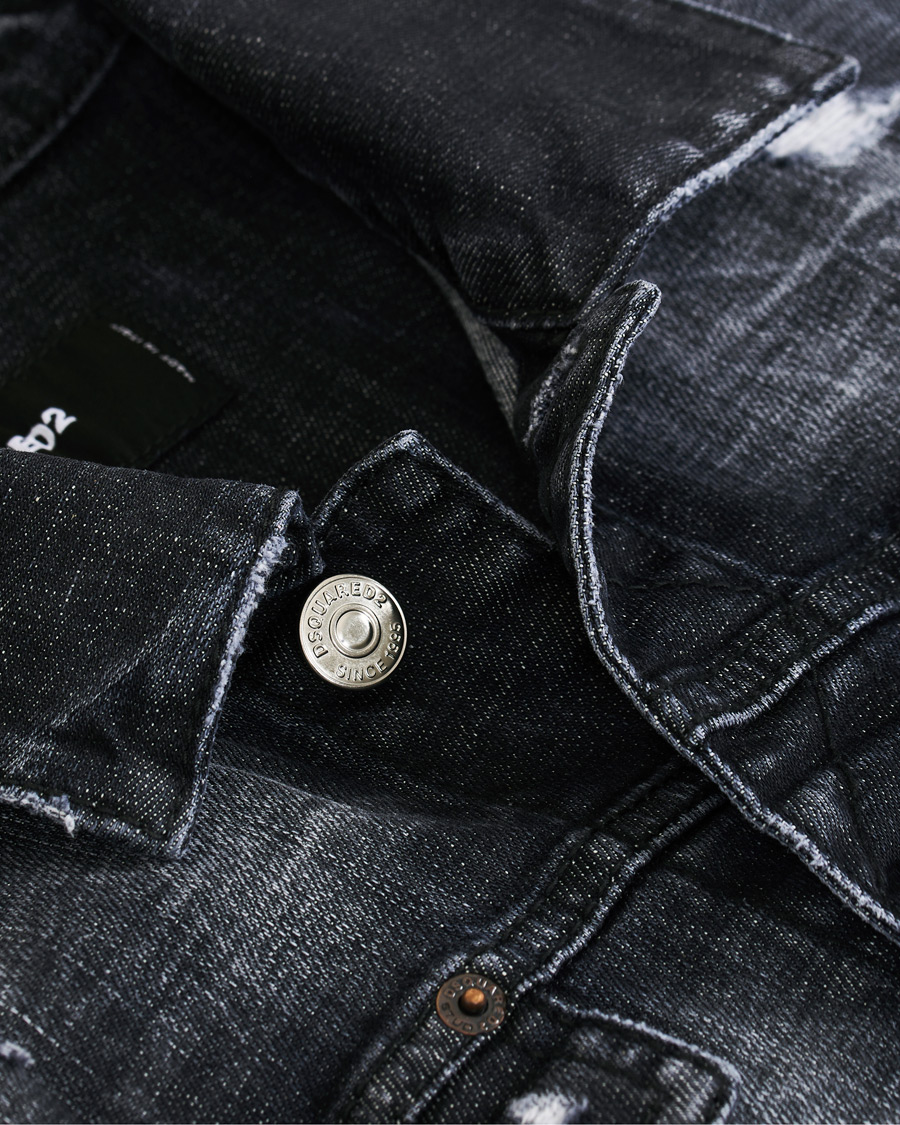 Herr | Jackor | Dsquared2 | Dan Dean Denim Jacket Washed Black
