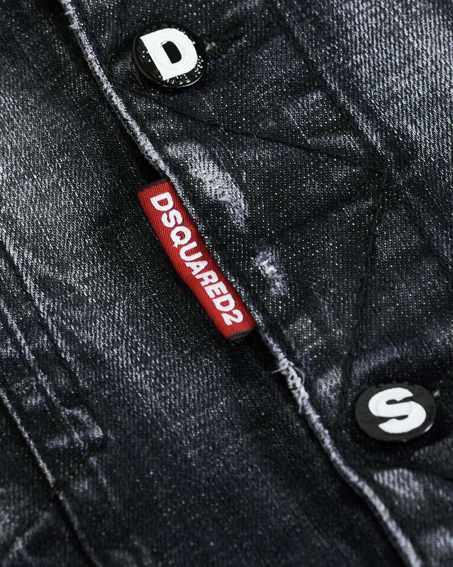 Herr | Jackor | Dsquared2 | Dan Dean Denim Jacket Washed Black