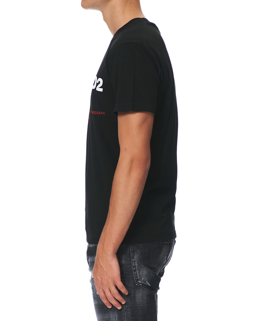Herr | T-Shirts | Dsquared2 | Cool Fit Print Logo Crew Neck Tee Black