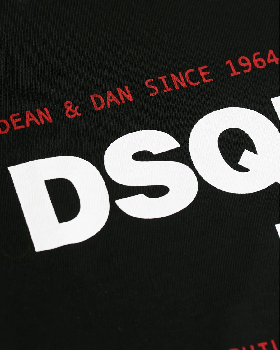 Herr | T-Shirts | Dsquared2 | Cool Fit Print Logo Crew Neck Tee Black