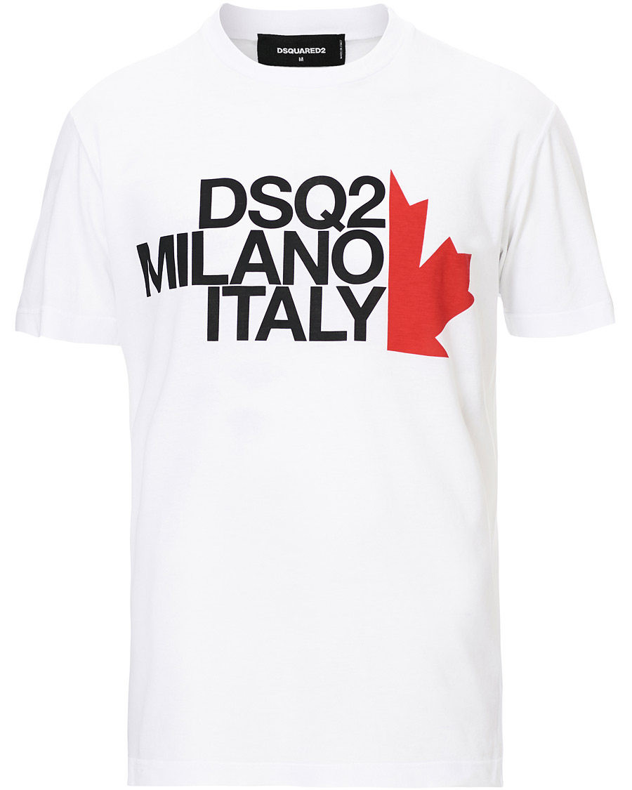 Herr | T-Shirts | Dsquared2 | Cool Fit Logo Crew Neck Tee White