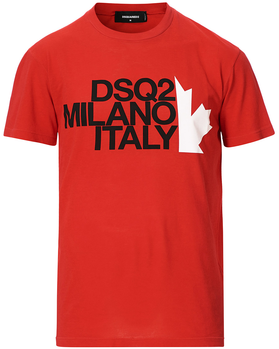 Herr | T-Shirts | Dsquared2 | Cool Fit Logo Crew Neck Tee Red