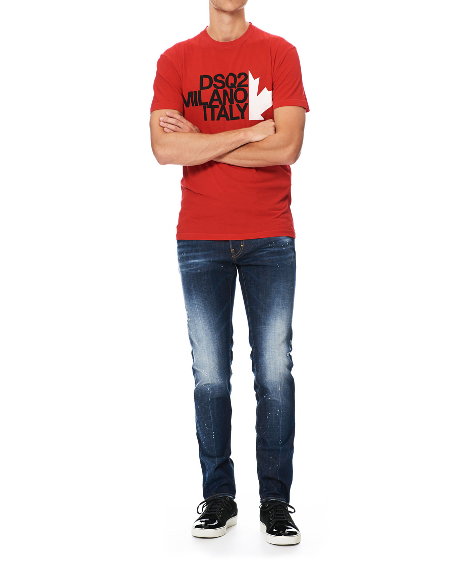 Herr | T-Shirts | Dsquared2 | Cool Fit Logo Crew Neck Tee Red