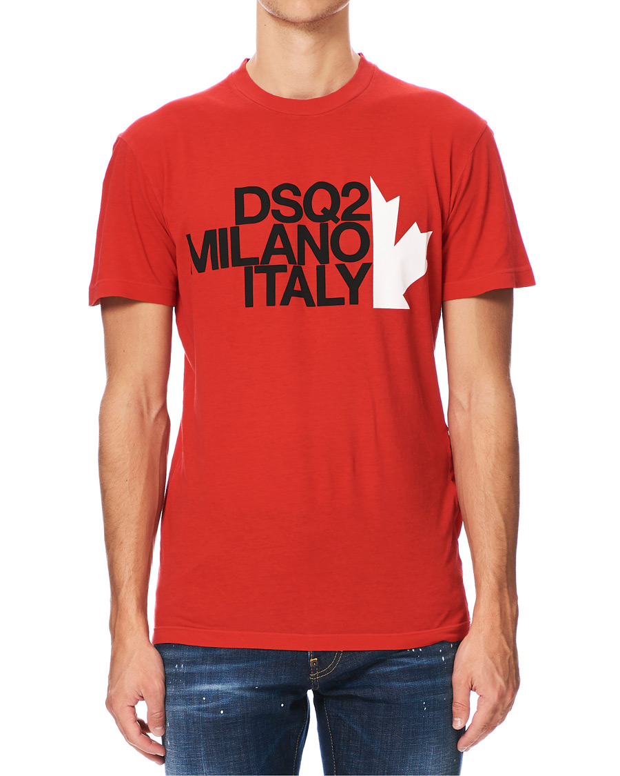 Herr | T-Shirts | Dsquared2 | Cool Fit Logo Crew Neck Tee Red