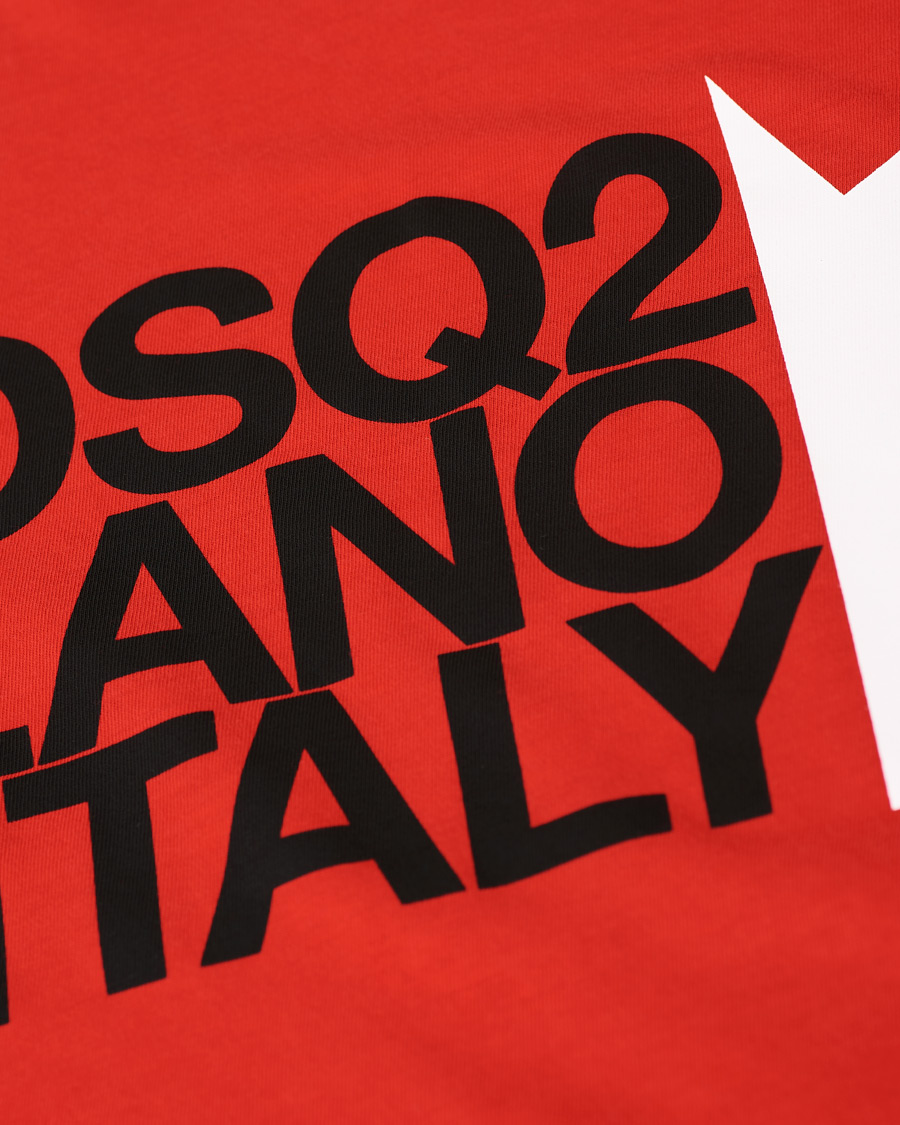 Herr | T-Shirts | Dsquared2 | Cool Fit Logo Crew Neck Tee Red