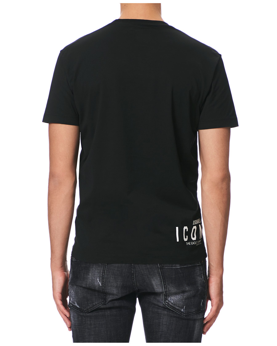 Herr | T-Shirts | Dsquared2 | Cool Fit Icon Eagle Logo Crew Neck Tee Black