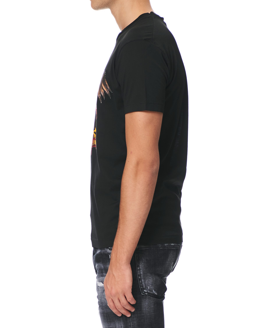 Herr | T-Shirts | Dsquared2 | Cool Fit Icon Eagle Logo Crew Neck Tee Black
