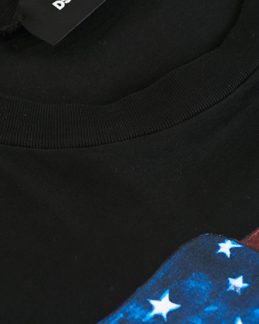 Herr | T-Shirts | Dsquared2 | Cool Fit Icon Eagle Logo Crew Neck Tee Black