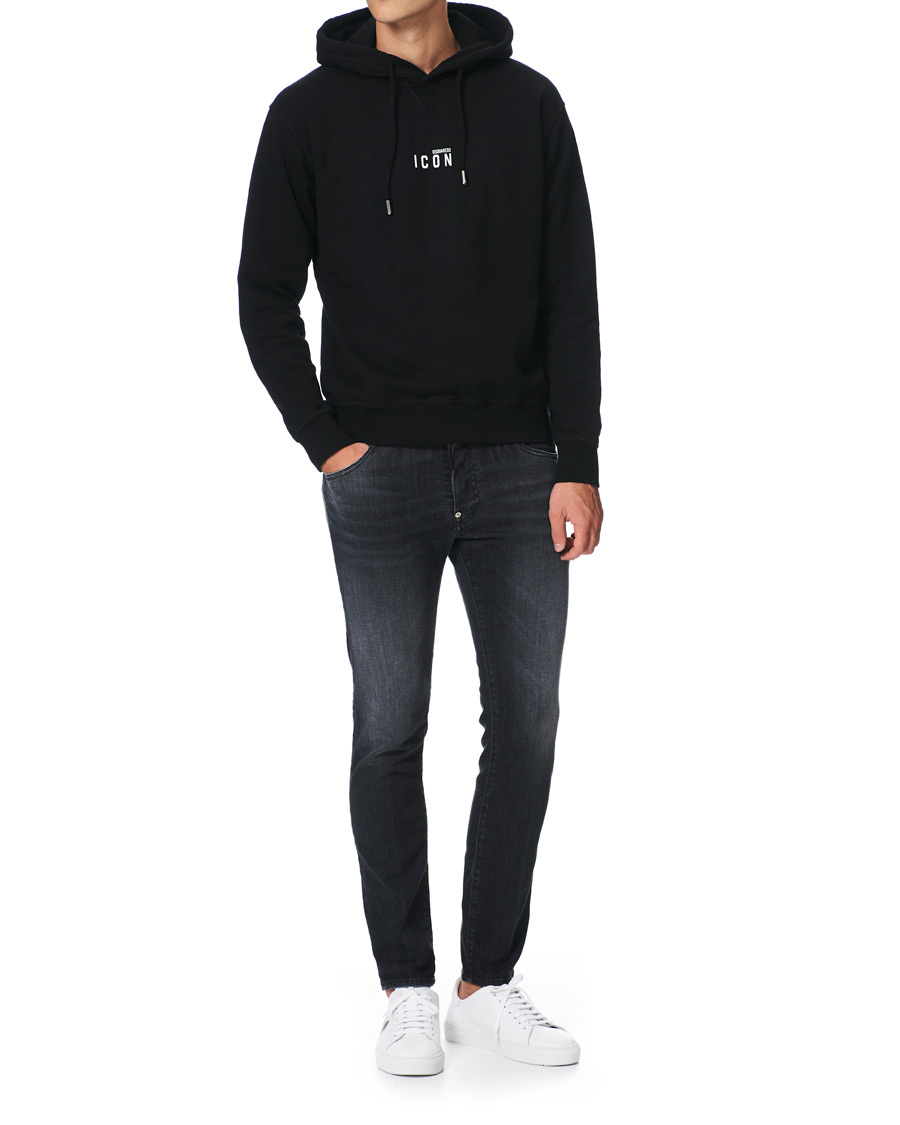 Herr | Tröjor | Dsquared2 | Cool Fit Icon Small Logo Hoodie Black